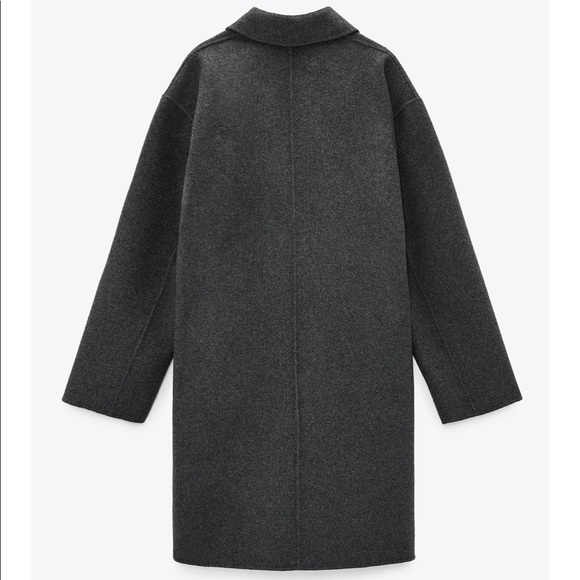 Zara Wool Blend Coat - Picture 8 of 9